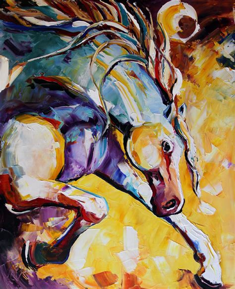 Abstract Horse Canvas Changes By A Texas Artist Laurie Pace