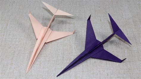 Easy Origami Jet Plane Origami Paper Airplane Easy Beginner Fastest