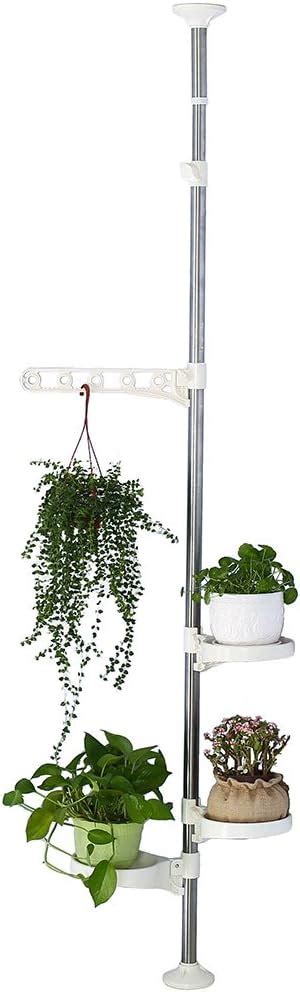 Baoyouni Indoor Plant Pole Stand Tension Rod Hanger Window