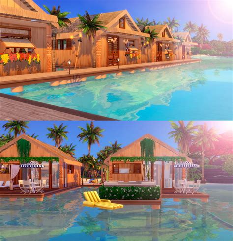 Thalania Sulani Bay Spa Resort Sims4 Sims 4 Houses Si