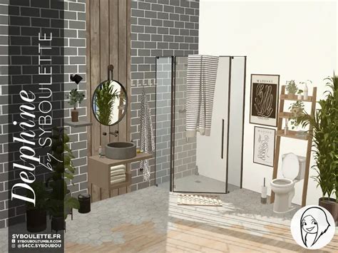Delphine Bathroom Cc Sims 4 Syboulette Custom Content For The Sims 4
