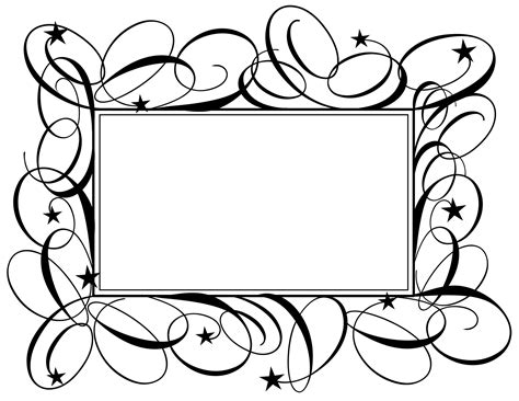 15 Swirl Vector Borders And Frames Images Free Swirly Vector Frame
