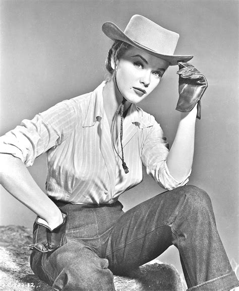 1954 Anne Francis Cowgirl Bw Movie Promo Photo Celebrities