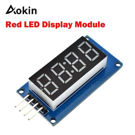 Tm1637 Module 4 Bits Digital Tube Led Clock Display Module For Arduino