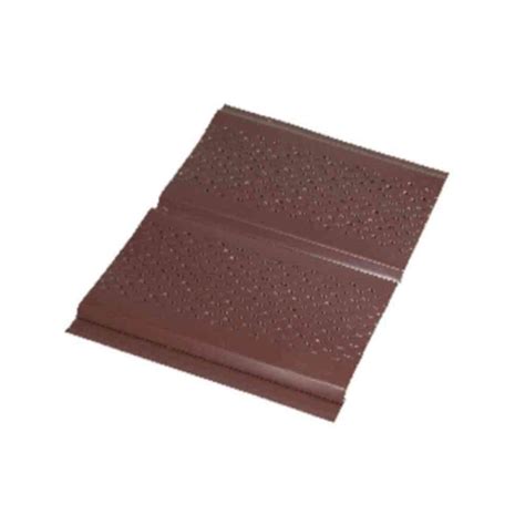 Amerimax Home Products 12 In X 12 Ft Musket Brown Aluminum D6 Vented