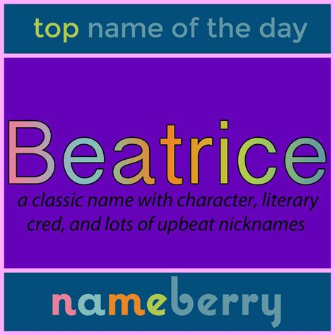 Bea Name Meaning Cool Guy Names