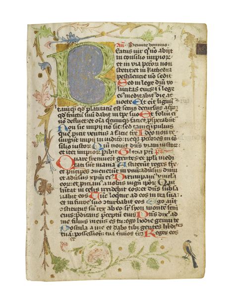 Breviary In Latin Illuminated Manuscript On Vellum Christies
