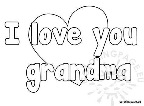 Best grandmother certificate coloring pages hellokids. I love you grandma coloring page - Coloring Page