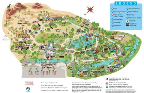 Zoo Map Phoenix Zoo
