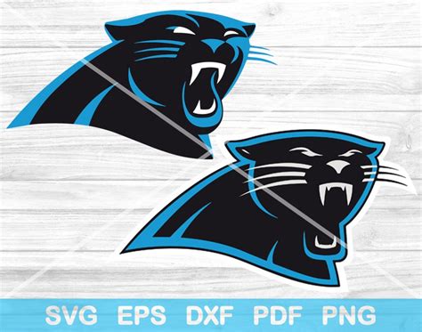 Carolina Panthers Nfl Football Logo 17 Svg Png Files Etsy