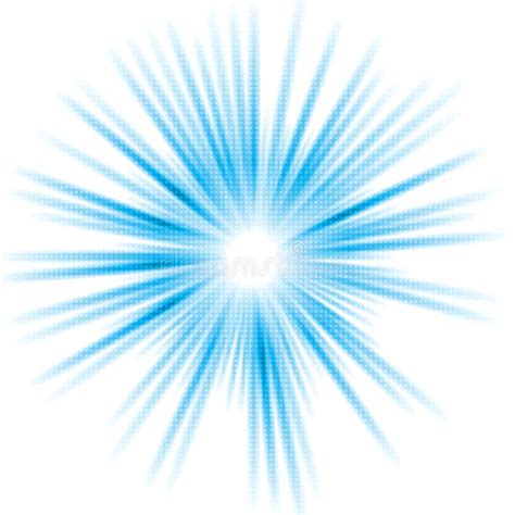Abstract Blue Shiny Vector Sun Design Royalty Free Stock Images Image