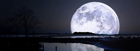 Full Moon Reflection Moon Moon Reflection Cool Facebook Covers