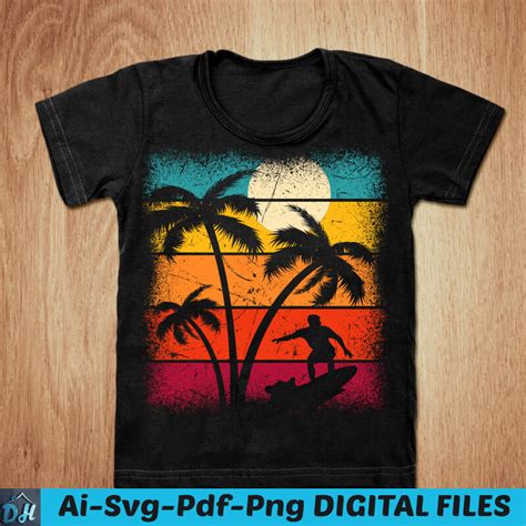 Summer Beach Background T Shirt Design Summer Shirt California Shirt