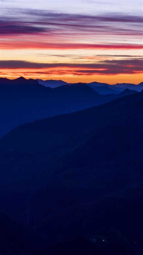 480x854 Resolution Sunset Mountains Sky Android One Mobile Wallpaper