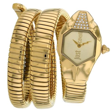 Just Cavalli Just Cavalli Womens Glam Snake Silver Dial Watch