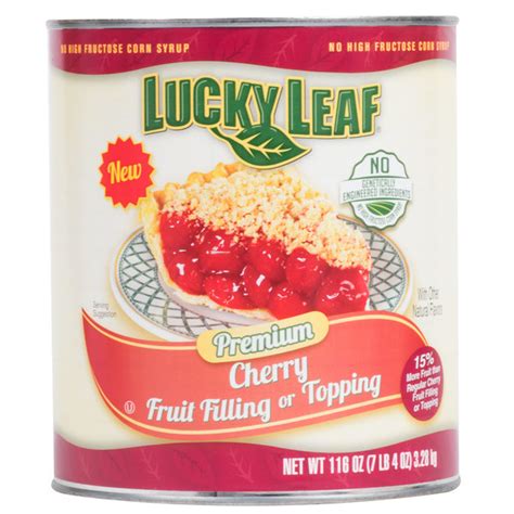 lucky leaf bulk canned cherry pie filling 3 case 10 cans