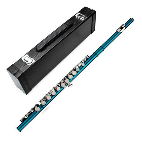 Flauta Transversal Azul Traversa Estuche Orificio Cerrado 279900