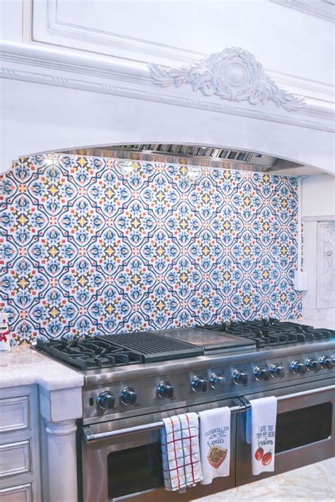 Stunning Kitchen Back Splash Made From Handmade Ceramic Tiles All Of