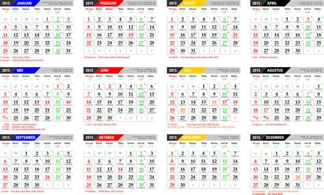 Calendar Meja 2015 Lengkap Dengan Libur Nasional 2023 Imagesee