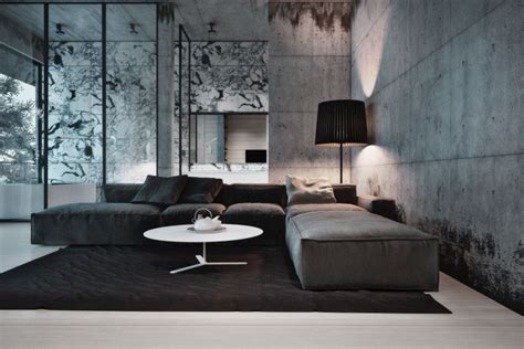 21 Amazing Living Room Designs With Concrete Wall