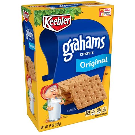 Kellogg S Grahams Crackers Original 15 Oz Box Graham Crackers Vegan Graham
