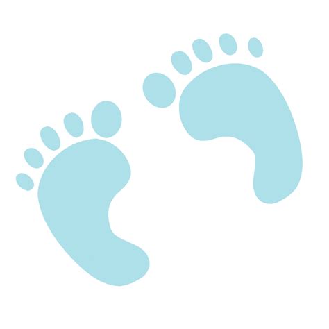 Transparent Background Baby Feet Clipart Black And White