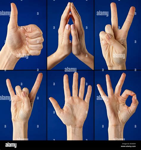 2 Fingers Gesture High Resolution Stock Photography And Images Alamy