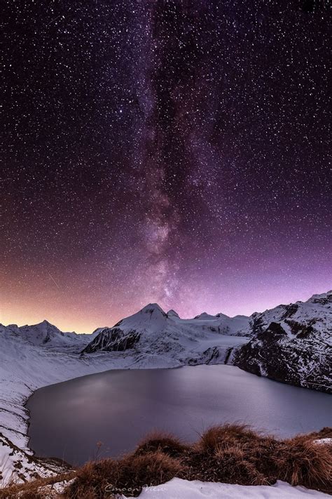 Switzerland Night Sky By Cmoonview Night Sky Photography Night