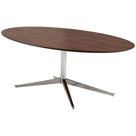 Find great deals on ebay for dining table glass. Florence Knoll Oval Shaped Dining Table in Rosewood For ...