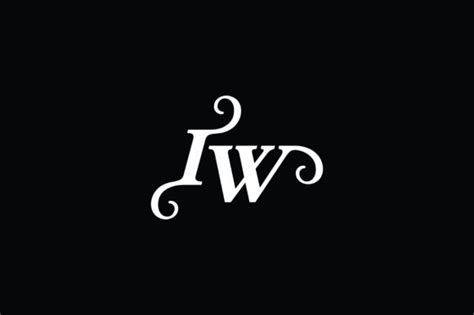 Monogram Iw Logo V2 Graphic By Greenlines Studios · Creative Fabrica