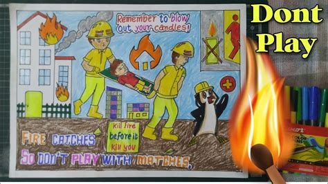 How To Draw Fire Safety Poster Basic Fire Prevention Fire Catches So The Best Porn Website