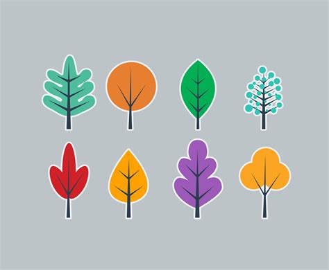 Simple Tree Flat Vector Vector Art And Graphics