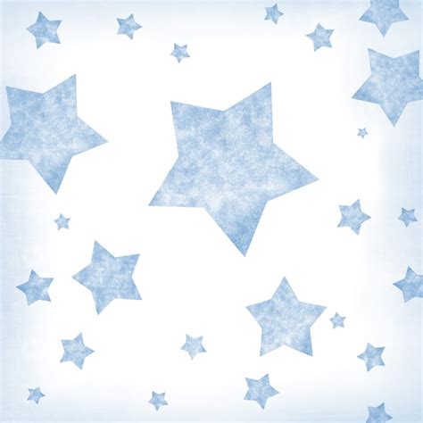 Blue Background With White Stars Aesthetic Img Plane
