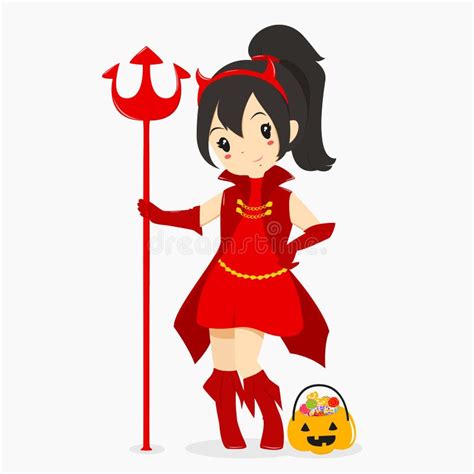 Halloween Devil Costume Stock Vector Illustration Of Smile 88737412