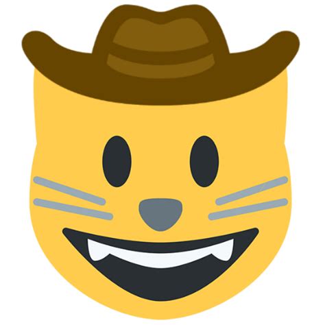 Crying out of sadness or are you so happy you've got tears? Cat With Cowboy Hat Emoji - All About Cow Photos
