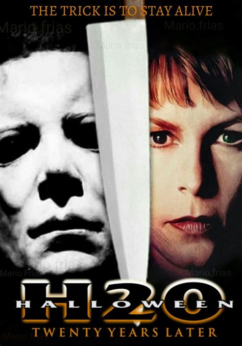 Halloween H20 Horror Movie Slasher Poster Películas De Halloween
