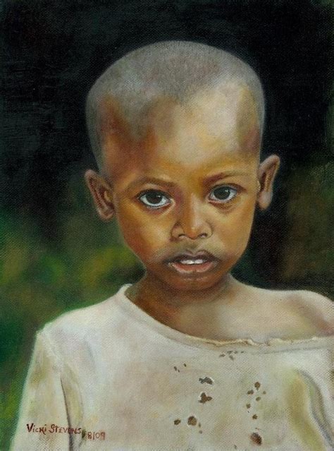 Rawanda Orphan Painting By Vicki Stevens Fine Art America