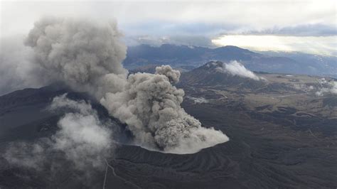Mount Aso Volcano In South Japan Erupts After 22 Years Prompting Flight