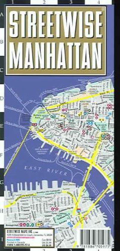 Streetwise Manhattan Map Laminated City Street Map Of