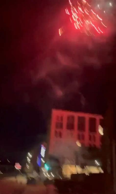 Newcastle Fans Put On 3am Wakey Wakey Firework Display Outside