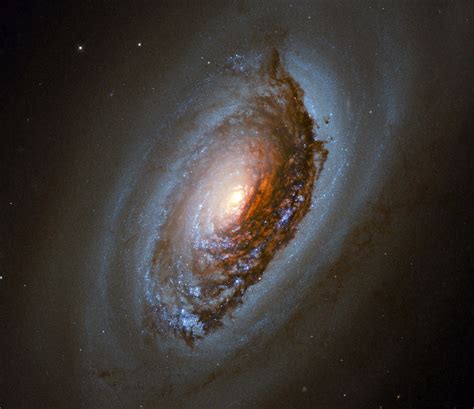 Hubble Captures An Eye In The Sky Evil Eye Galaxy With Strange