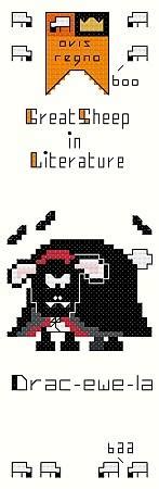 See more ideas about cross stitch, cross stitch patterns, stitch. Drac-ewe-la Bookmark Cross Stitch Pattern halloween
