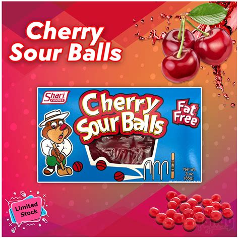 Cherry Sours Balls Candy Heaven