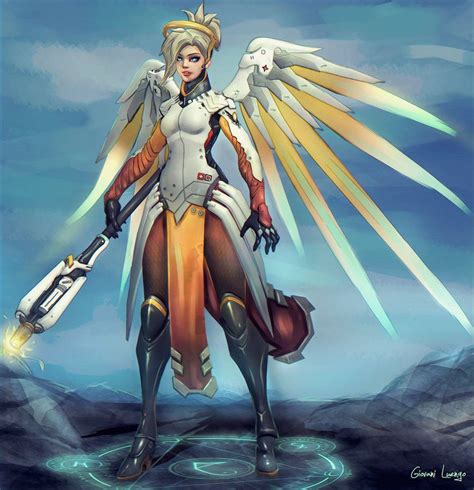 Mercy Overwatch By Glluengo On Deviantart Character Art Pinterest
