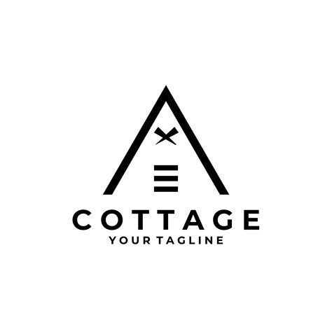 cottage logo vector vintage symbol illustration design in 2021 | Vector 