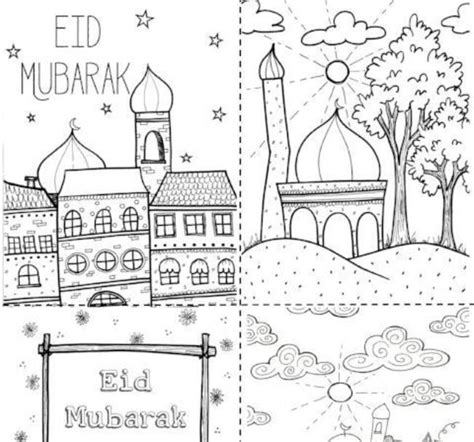 Eid Mubarak Printable Coloring Pages 2020 Free Download