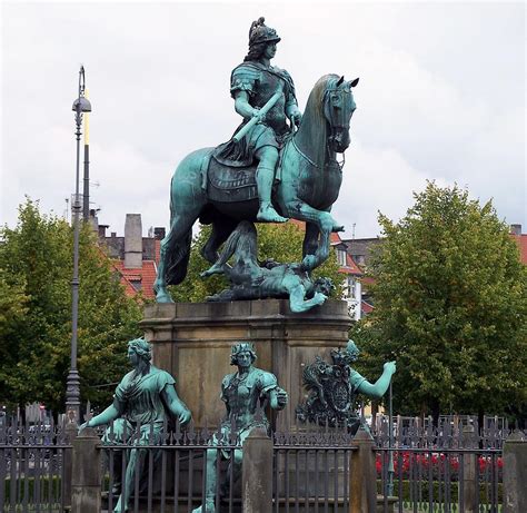 Statue Of Christian The Fifth In Copenhagen Denmark Photograph By Rick