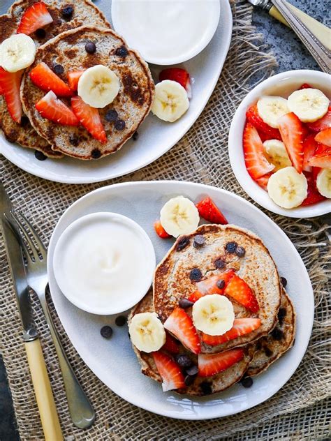 Vegan Chocolate Chip Banana Pancakes Nourish Every Day