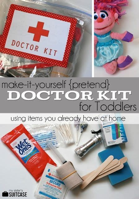 Diy Pretend Doctor Kit In A Bag Using Items You Already Have At