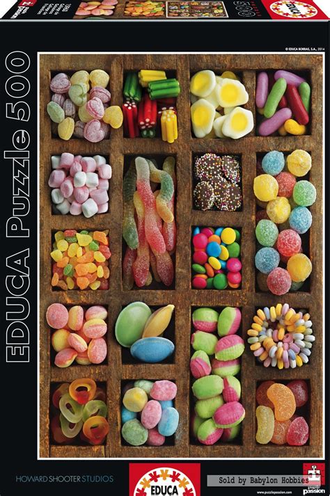 500 pcs jigsaw puzzle: Sweet Collage (Candy, Food) (EDUCA 15963) | eBay